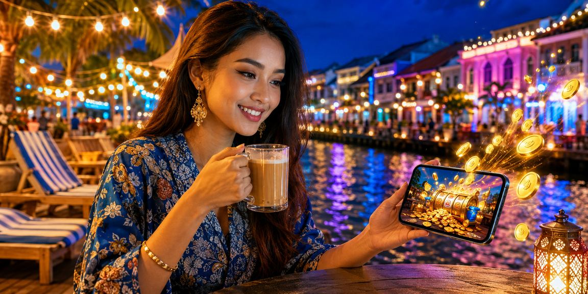 Pengguna Malaysia mengakses platform hiburan dalam talian melalui telefon pintar di Melaka